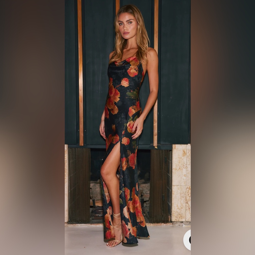 Rumors floral print maxi dress